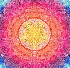 Watercolor mandala. Decor for your design