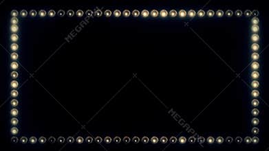 Frame of Light Bulbs for a Film Border