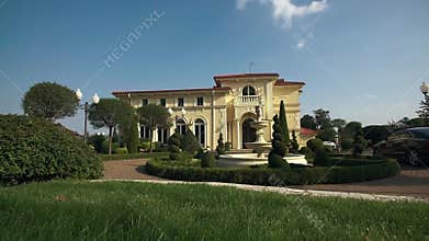 Luxurious Poland House a Statue with Fountain