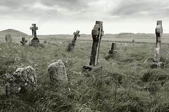 Eerie gravesite