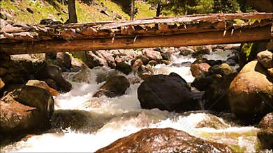 Flowing stream, Pahalgam, Jammu, Kashmir