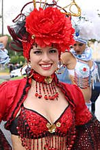 Dancer in Peruvian carnaval