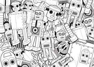 Robot Toys Background