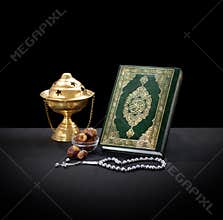 Quran With Rosary, Censor and Dates
