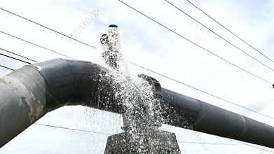 Pipe of water supply was damage.