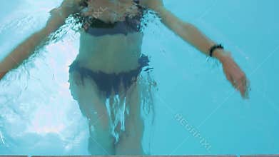 Bikini Girl in swimming pool