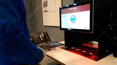 Footage of how automated book return works