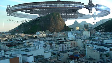 UFO fleet invading Rio De Janeiro