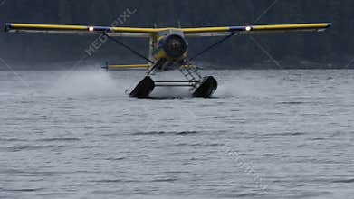 Aerial view of innery passage alaska, float Planes
