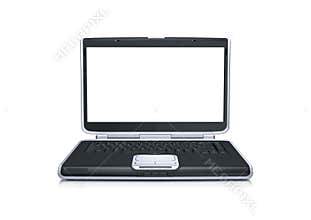 Laptop computer with blank wide screen