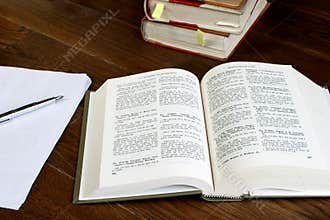 Law books