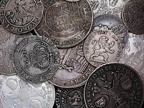 Old silver coins