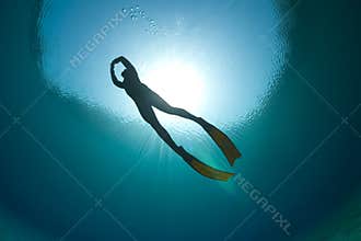 Diver underwater