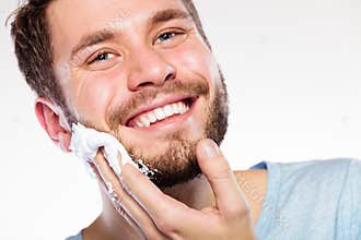 Man preparing to shave