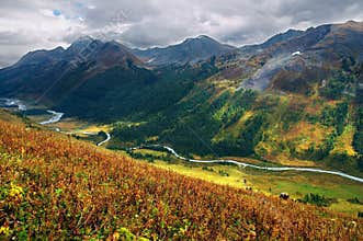 Beautiful mountains landscape