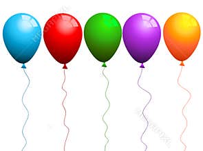 Coloured balloons