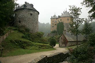Old castle in Ardennes Mountain - Belgium.