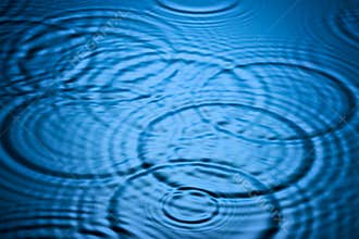 Water Intersecting Ripples