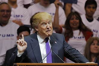 Republican presidential candidate Donald Trump campaign rally at the South Point Arena & Casino in Las Vegas