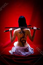 Geisha with Tattoo