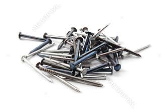 Nails isolated on white
