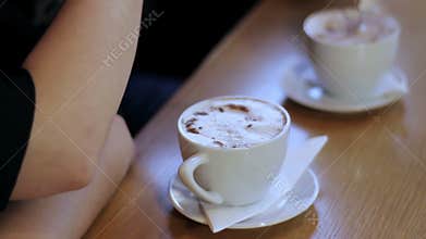 Cup of coffee on the table