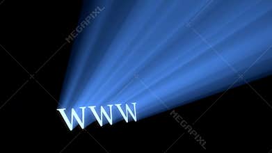 World wide web www blue light flare