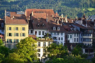 Old town buildings in Bern.