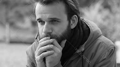 Man with Sad Expression