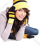 Winter Fashion portrait of woman