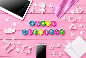 Colorful Happy Birthday background