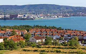 Ankaran and the Koper Seaport in the Background