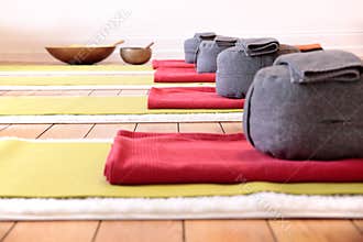 Yoga mats and Yoga Cushion