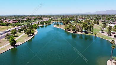 Chaparral Park in Scottsdale, Arizona,USA