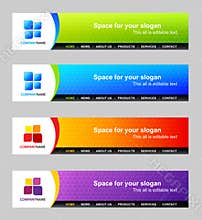 Website header template