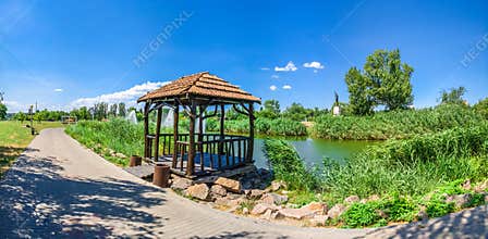 Voznesenovsky park in Zaporozhye, Ukraine