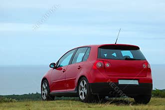 Red car