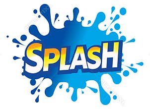 Splash water drop logo icon