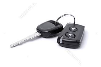 Closeup of car key