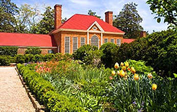 Flower garden and landscaping
