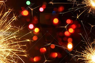 Happy new year background with fireworks