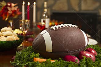 Thanksgiving Football Pigskin Turkey Dinner