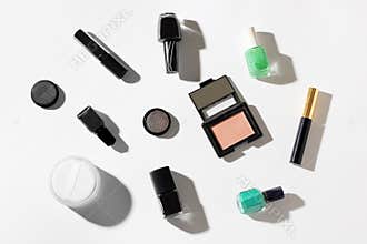 Flat Lay of Cosmetics