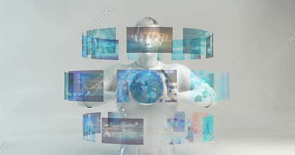 Holographic interface as a hologram gui system concept
