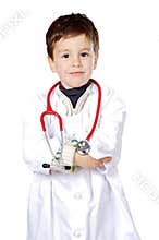 Adorable future doctor