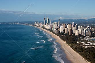 Gold Coast Queensland Australia Coast Aerial View