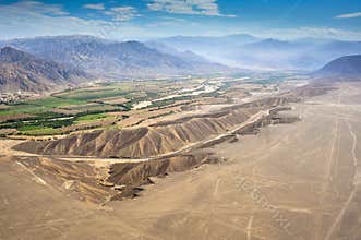 Nazca desert in Peru