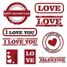 Valentine stamps