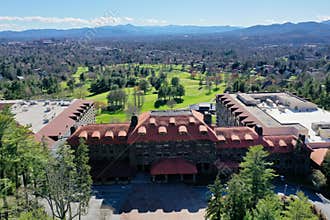 Grove Park Inn Asheville aerial