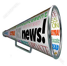 News Bullhorn Megaphone Important Alert Announcement